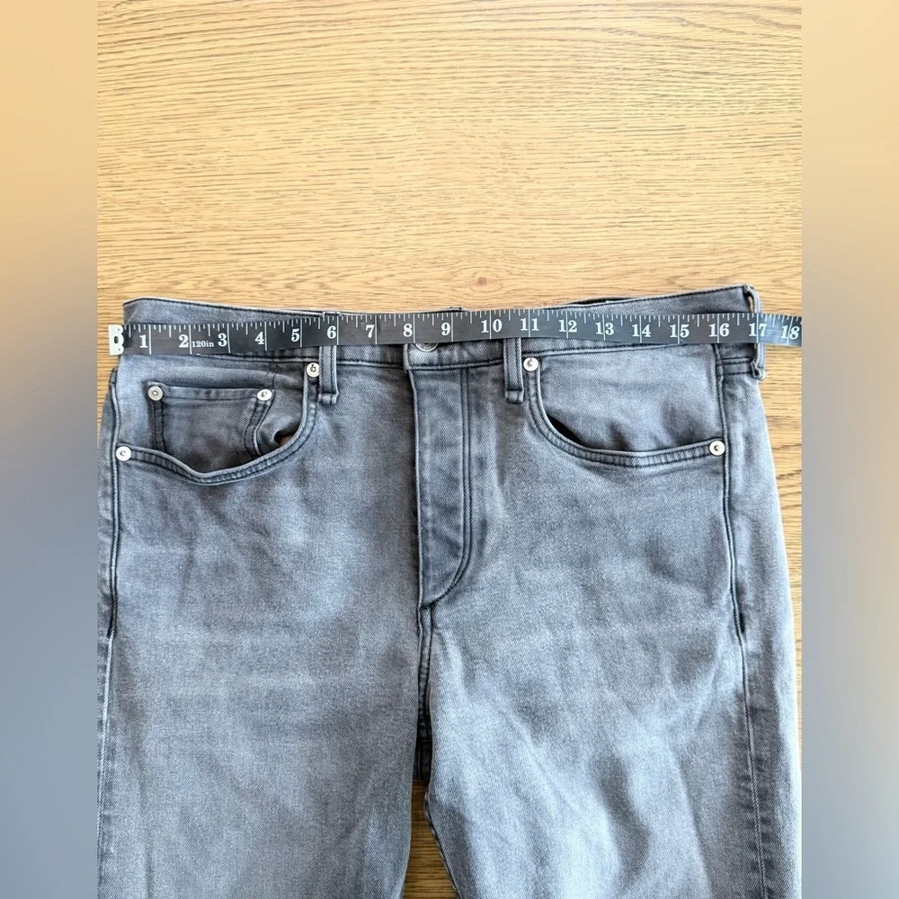 rag & bone Fit 2 Slim Greyson Gray Jeans 34 Slim Straight Denim